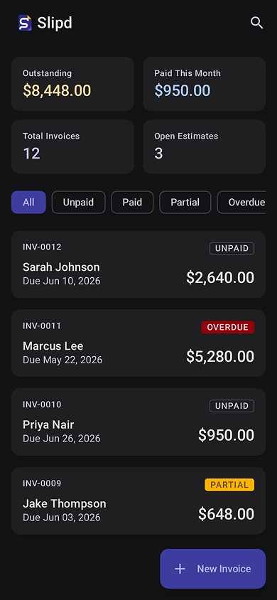 Slipd app